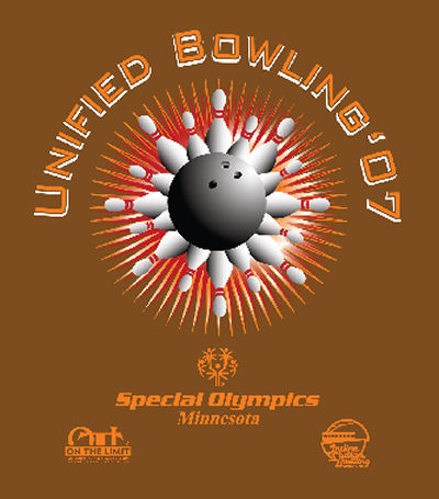2007 Unified Bowling Tournament t-shirt Design