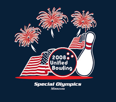 2008 Unified Bowling Tournament t-shirt Design